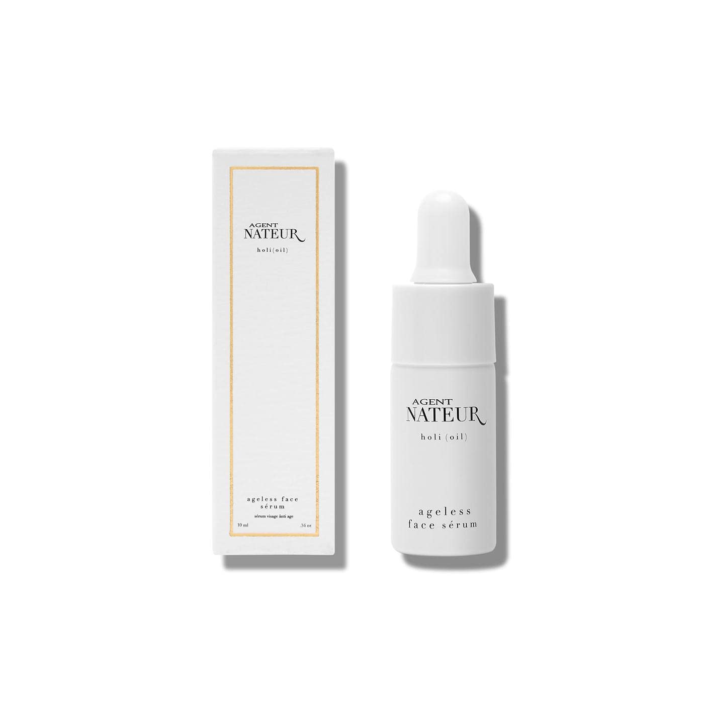 Agent Nateur - holi (oil) Natural Refining Ageless Face Serum | Vegan, Non-Toxic, Clean Skincare (.34 oz | 10 ml)