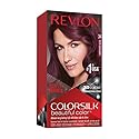 Revlon ColorSilk Hair Color, 48 Burgundy 1 ea (Pack of 4)