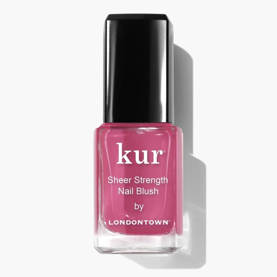 LONDONTOWN Sheer Strength Nail Blush - 2-in-1 Tinted Nail Hardener and glow booster Strengthening Treatment With Jelly Finish, Hibiscus, 0.40fl oz Beauty and Personal Care LONDONTOWN Default Title