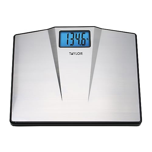 Taylor Digital Bathroom Scale, 1 Count (Pack of 1), Silver