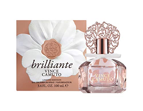 Vince Camuto Brilliante Eau de Parfum Perfume for Women, Sparkling White Floriental Fragrance, Notes of Gardenia Petals, Jasmine Sambac & Cashmere
