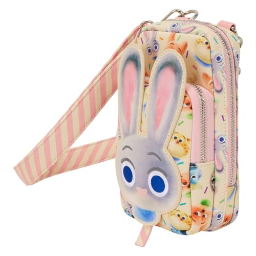 Loungefly Disney Zootopia 2 Cell Phone Crossbody Bag with Coin Bag