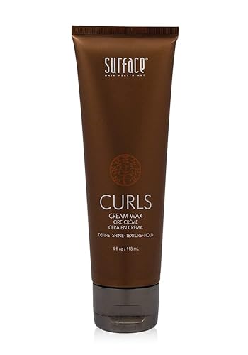 Surface Hair - Curls Cream Wax, Define And Add Shine And Texture To Curly Hair, With Cocoa And Shea Butter, 4 Fl. Oz.