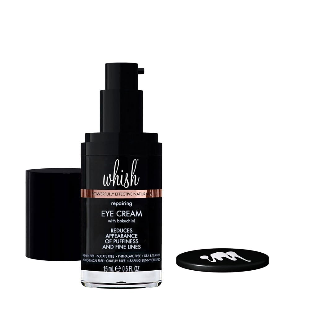 Whish Repairing Eye Cream - Reduces Puffiness & Appearance of Fine Lines, Reduces the Appearance of Bags & Dark Circles, Has Gentle All Natural