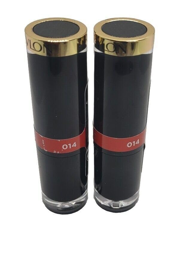 Pack of 2 Revlon Super Lustrous Glass Shine Lipstick, Glaring Coral 014