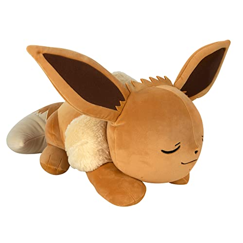 Pokémon Eevee Sleeping Plush - 18-Inch Premium Plush in Sleeping Pose