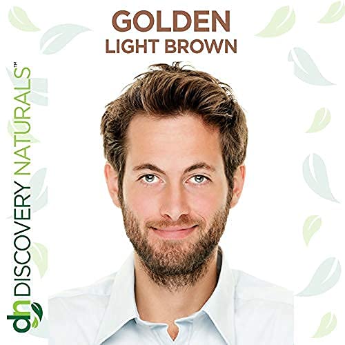 Golden Light Brown Henna Hair Color For All Kit | 100% All Natural Hair Dye & Beard Dye Powder Kit Organic, Herbal & Vegan Chemical & Cruelty Free