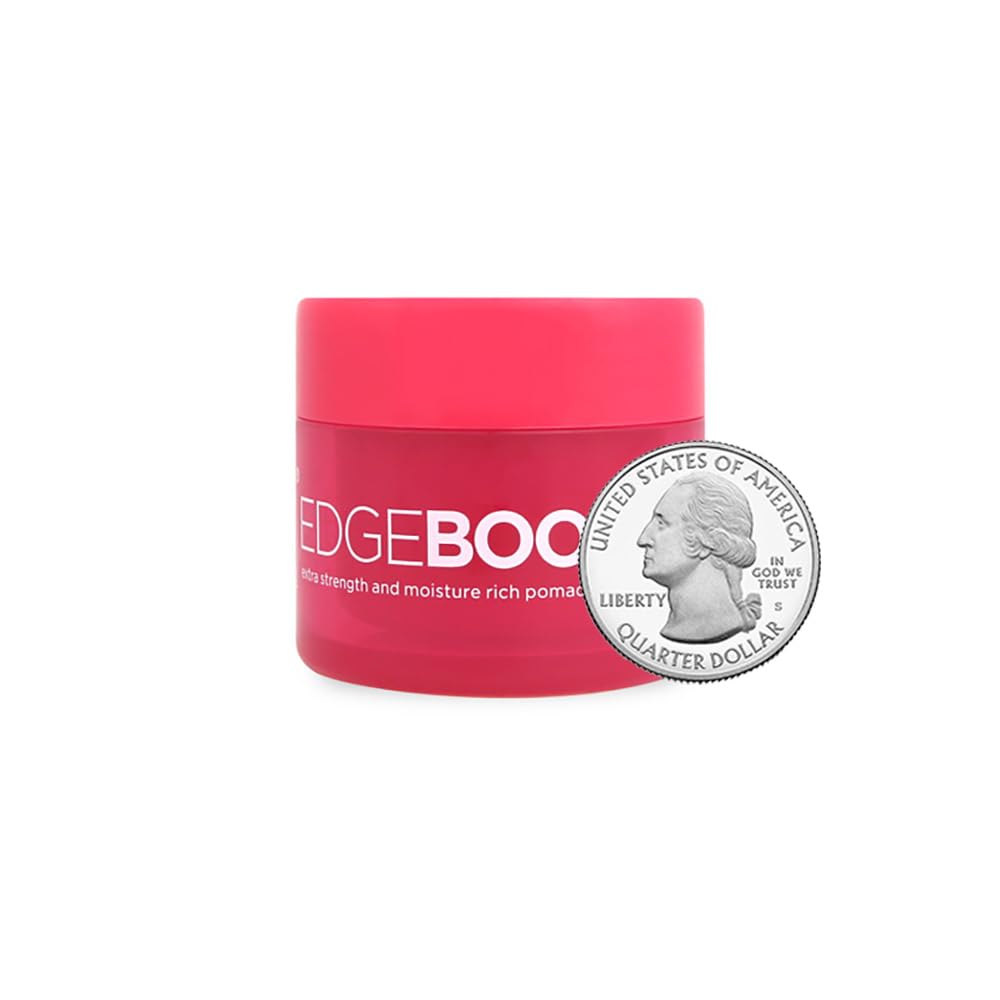 Style Factor Edge Booster Extra Strength and Moisture Rich Pomade 0.85oz Mini Travel Size (0.85oz, Pack of 1, Pink Beryl)