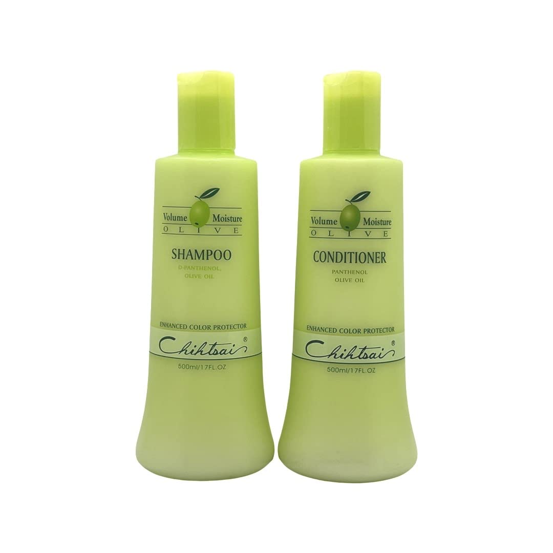 Chihtsai Volume Moisture Olive Shampoo & Conditioner Set (17 Fl.oz)