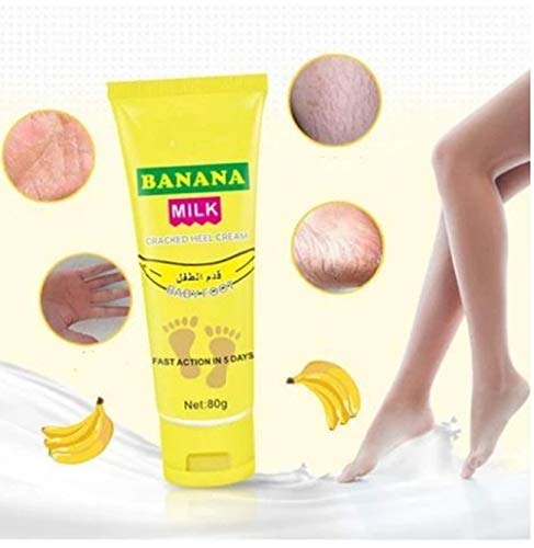 A Bonne' Cracked Heel Cream Banana Milk Rescue your feet Eliminate dry skin, Cracked skin 50 g.