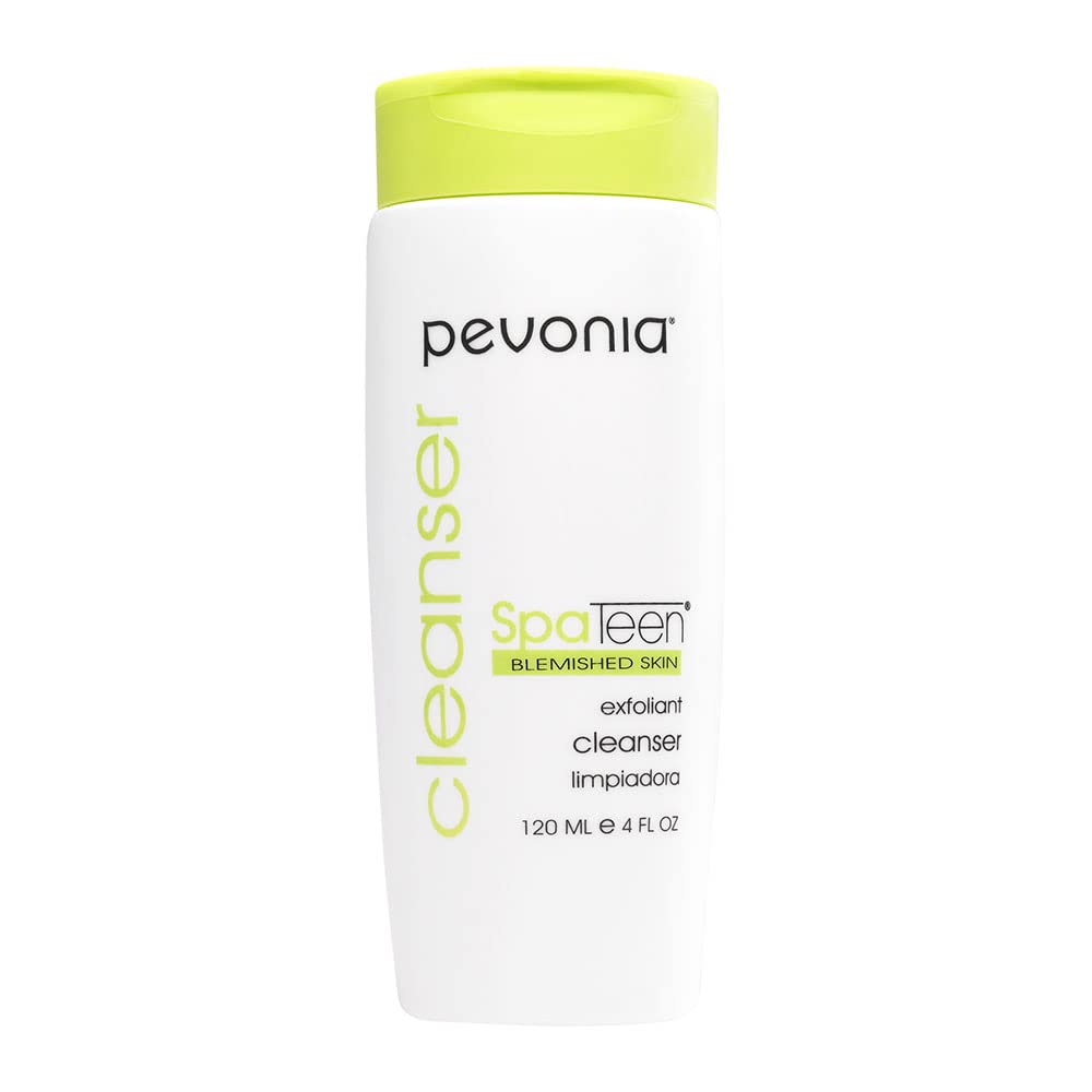 Pevonia SpaTeen Blemished Skin Exfoliant Cleanser - Gentle Face Cleanser Cream - Exfoliating Facial Skin Care Products - Best Teen Face Wash for Dry