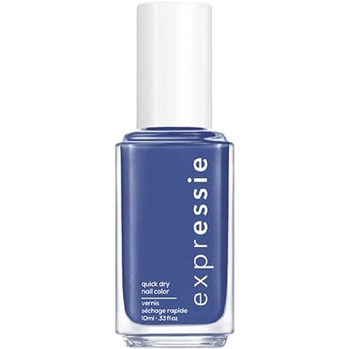 essie Expressie Nail Polish, Quick-Dry Iris Blue Nail Polish, Vegan, Lose The Snooze, 0.33 fl oz Beauty & Personal Care essie