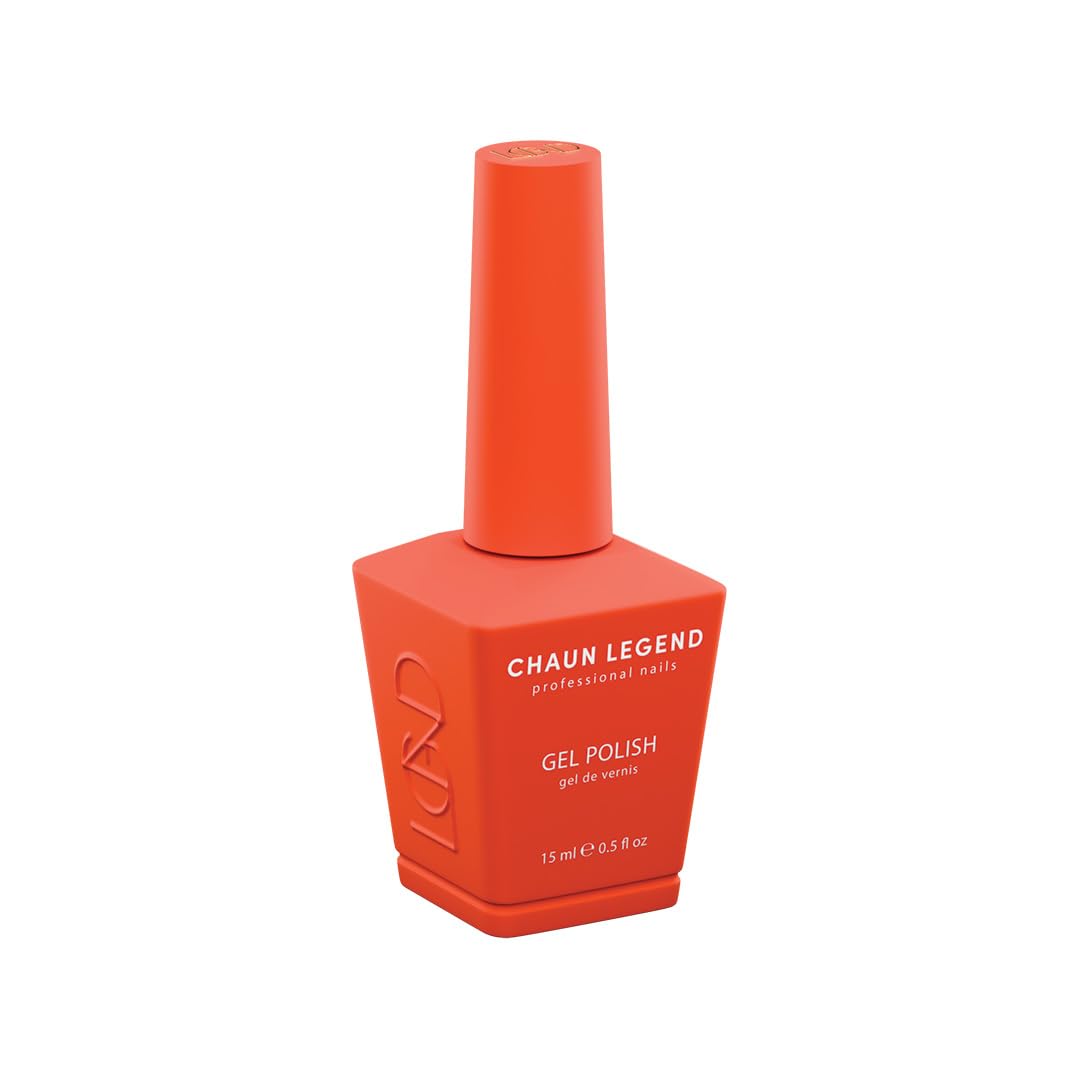 Chaun Legend Gel Nail Polish | No Pulp Please LG5164 (classic red-orange) | Soak Off UV LED Cure Gel Polish High Gloss 15ml Beauty & Personal Care Chaun Legend Professional Nails