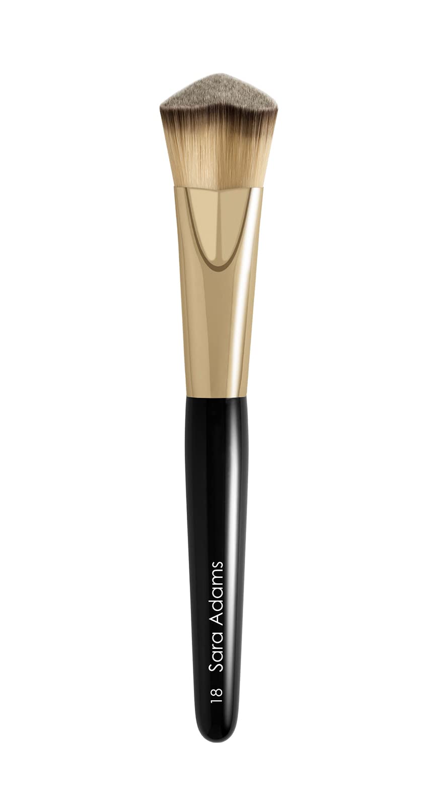 High Technique Angled Double-Sided Face Brush by Sara Adams Cosmetiques