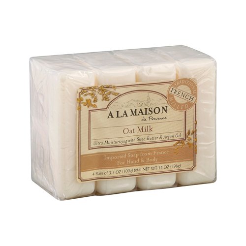 A La Maison Bar Soap Oat Milk Value 4 Ct