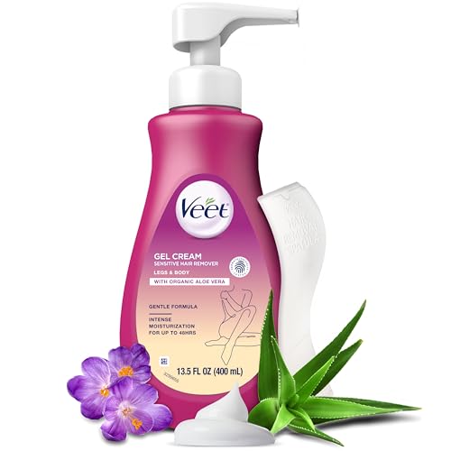 Veet Sensitive Skin Hair Removal Cream For Women, Painless Bikini Hair Removal Gel, Dermatologically Tested Depilatory Cream For Bikini Line, Legs Beauty and Personal Care Veet Default Title