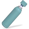 UVBRITE UV self-Cleaning and Water-Purifying Bottle -18.6 Ounce Insulated Rechargeable Stainless-Steel Tumbler w/Safety Lock Prevents Accidental