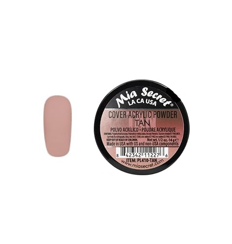 Mia Secret Cover Tan Acrylic Powder MADE IN USA Multiple Sizes (1/2 oz) Beauty & Personal Care Mia Secret