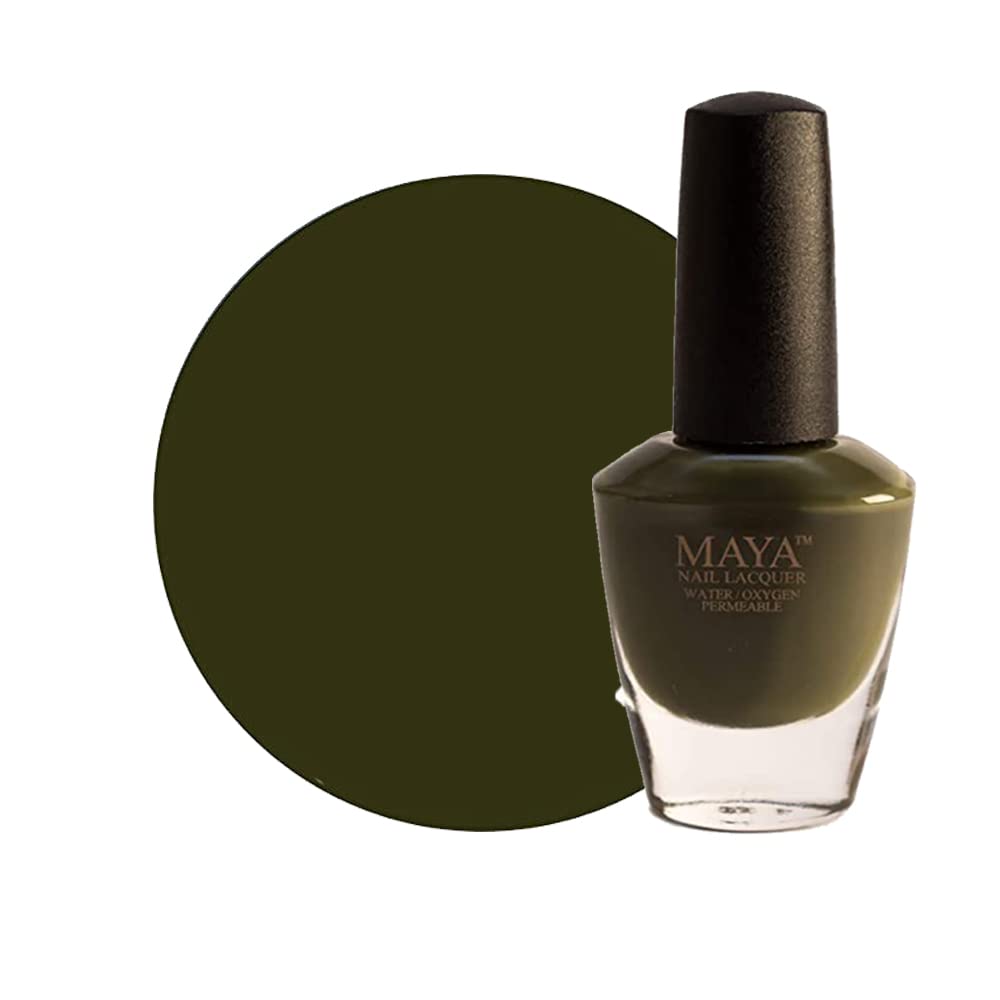 Maya Cosmetics nail polish gift set (Gold gift box (3), Maya Nail Lacquer (Olive You). Breathable, Halal, Made in The USA) Beauty & Personal Care MAYA