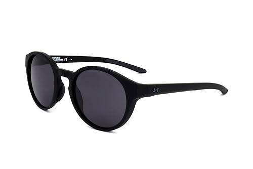 Under Armour UA 0006/S Round Sunglasses, Matte Black/Grey, 52mm, 22mm