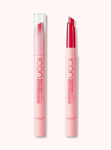 Absolute New York Master Slim Lipstick, Transfer Proof, Intense Pigment, Light-Weight, Buildable Color, Ultra-Shiny, Shine Slim Lipstick (MLSS27 Vivid
