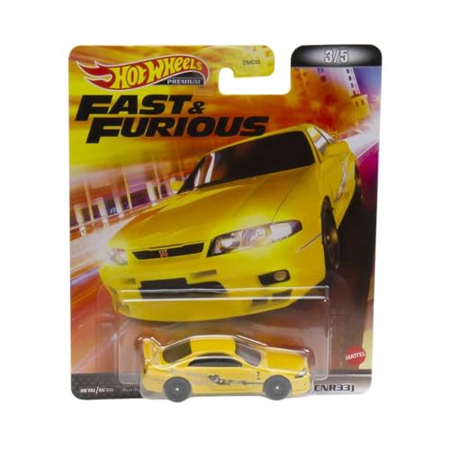 HOT WHEELS Retro Entertainment Collection,Nissan Skyline GTR R33, TV, & Video Games, Iconic Replicas for Play or Display, Gift for Collectors