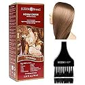 Surya Brasil All Natural HENNA Hair Color CREAM Plant Extracts, Semi-Permanent for Grey Coverage (with Brush) Brazil (ASH BLONDE)