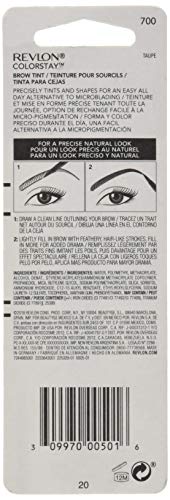 Revlon ColorStay Brow Tint, Taupe, 0.06 Fl Oz (Pack of 1)