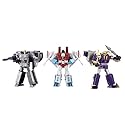 Transformers Takara Tomy Dramatic Capture Series Triple Takeover with Starscream, Astrotrain, and Blitzwing Adult Collectible Action Figure Set, 15+