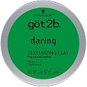 got2b Daring Texturizing Clay, 2 Fl Oz, Matte Finish and High Hold Styling Hair Clay For Men and Women, Non-Greasy, Non-Sticky Hair Texturizer