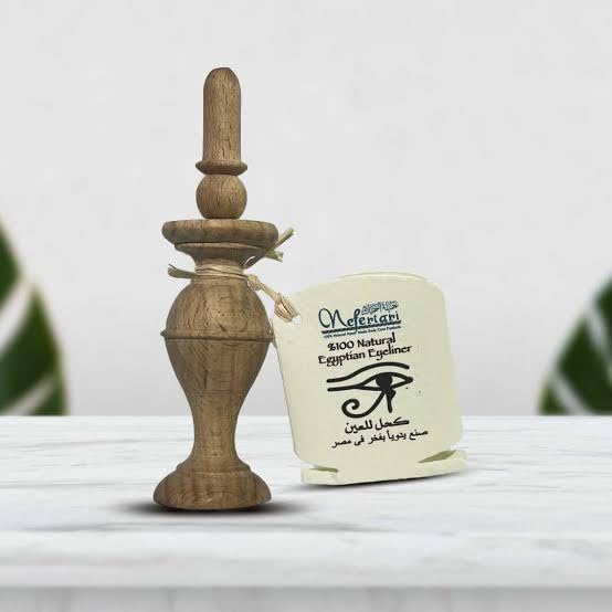 Nefertari 100% Natural Egyptian Eyeliner in Powder Form, Handmade Eyeliner with Pharaoh packing