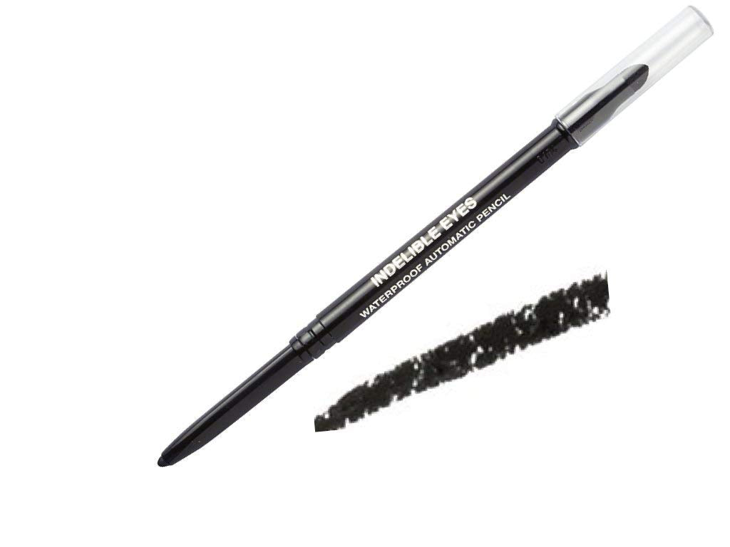 Indelible Eyes Smooth Waterproof Gel Eyeliner - PITCH BLACK - Smudge proof - Ultra Smooth - Super Easy - Long lasting - Blender tip - Longwear - no