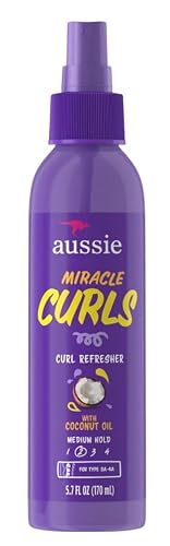Aussie Miracle Curls Refresher 5.7 Ounce Pump (Maximum Hold) (170ml) (6 Pack)