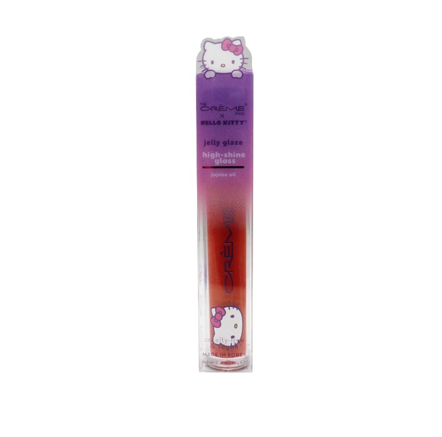 The Crème Shop X HELLO KITTY(PURPLE) JELLY GLAZE - HELLO CUTIE, 1 Ounce (Pack of 1)