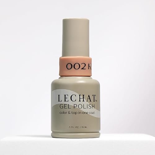 Lechat Gel Polish - Kimberly, Color and Top in One Coat, Shiny Long-Wear, Sheer Pink Gel Polish Beauty & Personal Care LECHAT