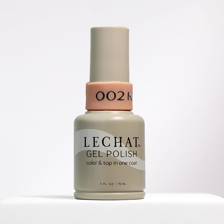 Lechat Gel Polish - Kimberly, Color and Top in One Coat, Shiny Long-Wear, Sheer Pink Gel Polish Beauty & Personal Care LECHAT