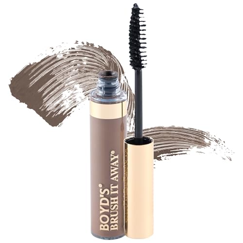 Boyd’s Brush It Away | Grey Hair Root Touch Up for Women & Men | Temporary Hair Color Mascara | Quick-Dry Water-Resistant Concealing Formula | Light