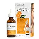 Elastalift Vitamin C Facial Serum For Age Spots, Wrinkles, & Expression Lines. Anti-Aging Face Serum W/Vitamin C & Hyaluronic Acid Brightens Skin