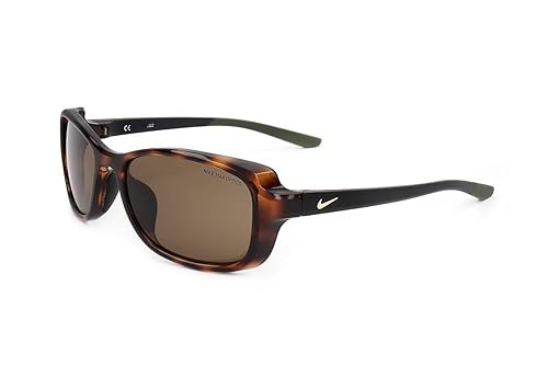 Nike CT8031-220 Breeze Sunglasses Soft Tortoise Frame Color, Dark Brown Lens Tint