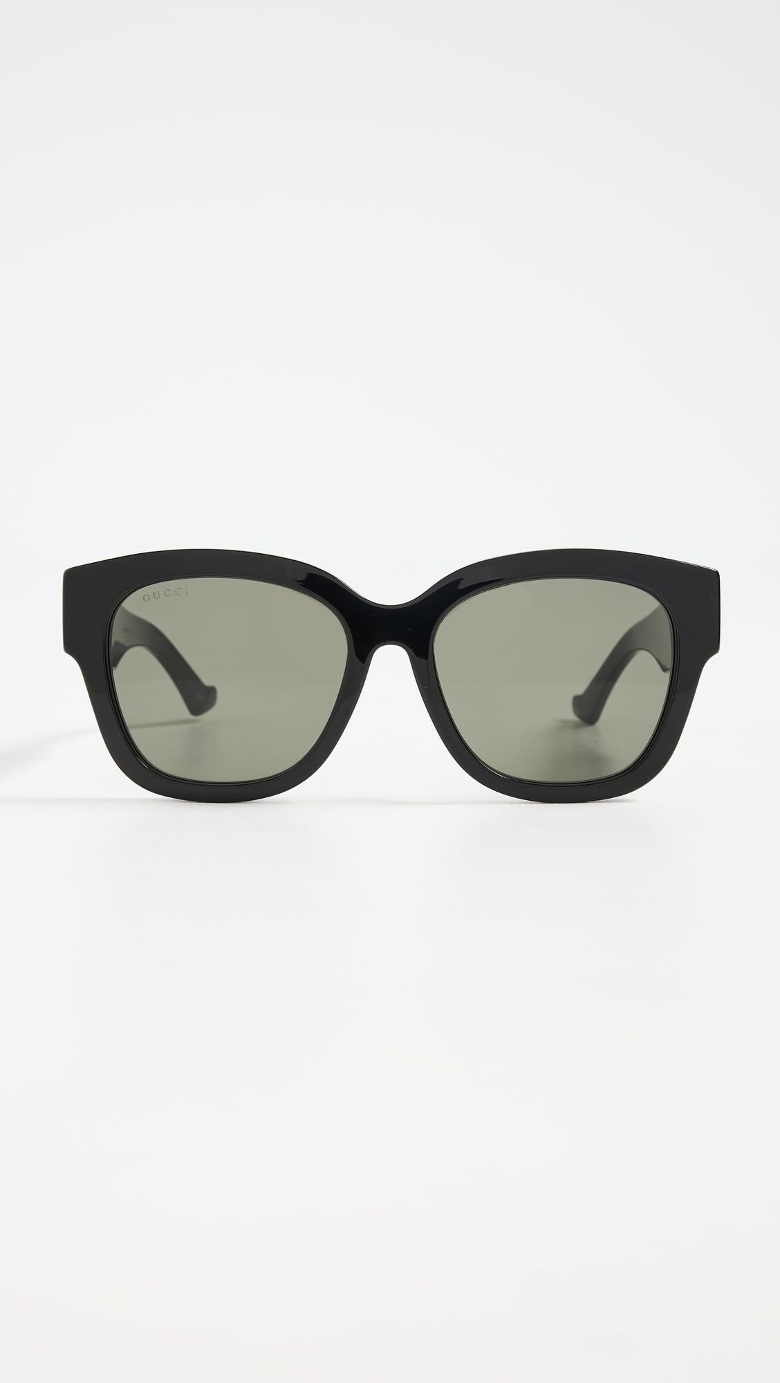 Gucci Women's Plastique Sunglasses, Black-Black-Grey, One Size