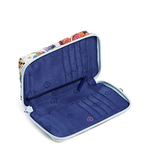Vera Bradley Women's Cotton Smartphone Wristlet With RFID Protection, Sea Air Floral - Recycled Cotton, One Size