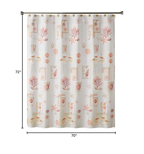 SKL Home Rustic Seaside Shower Curtain, Multicolored