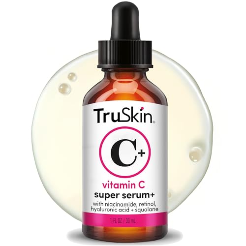 TruSkin Vitamin C Super Serum for Face - Five Skin Benefits in One Serum with Vitamin C, Retinol, Niacinamide, Hyaluronic Acid & Squalane - Brighten Beauty and Personal Care TruSkin Default Title