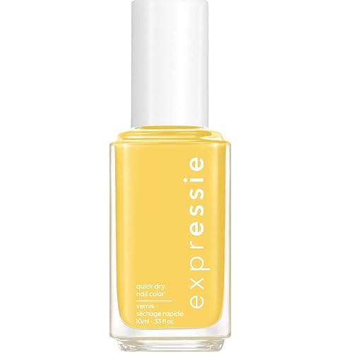 essie Expressie Nail Polish, Quick-Dry Bright Yellow Nail Polish, Vegan, Sh00k, 0.33 fl oz