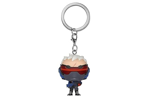 Funko Pop Keychain: Overwatch - Soldier 76 Collectible Figure, Multicolor