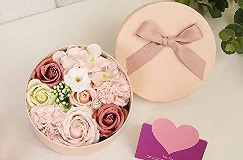 Luxury Beautiful Flora Scented Roses/Carnation Flower Bath Soap with Stem, Flower Soap in Gift Box, Gift for Birthday/Valentine's Day/Mother's Day