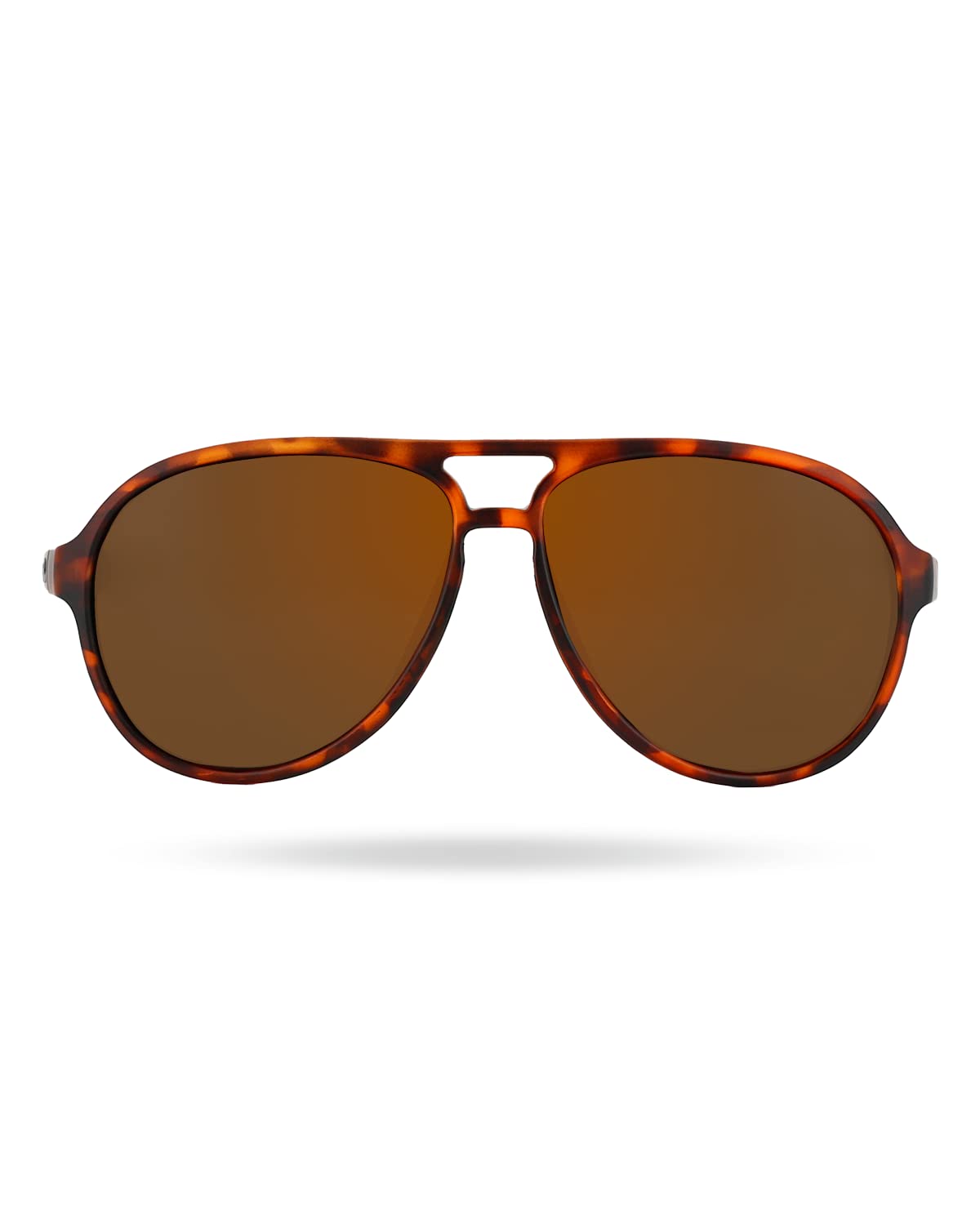 TYR Goldenwest Aviator Sunglasses Polarized Pilot, Brown/Tortoise, One Size