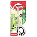 Maped Helix USA Koopy Spring-Assisted Educational Scissors, Kids, 5 Inch, Blunt Tip, Right Handed Use (470249US),Black/White