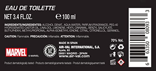 Marvel Black Panther, Fragrance, For Men, Eau De Toilette, EDT, 3.4oz, 100ml, Cologne, Spray, Made in Spain, By Air Val International, Black and Gold