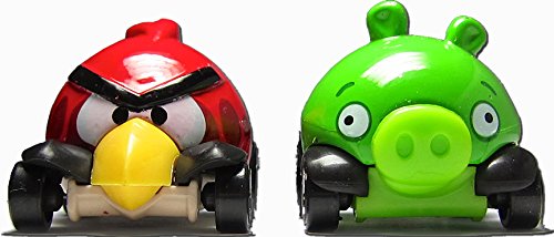 2014 Hot Wheels - Angry Birds - RED BIRD & MINION PIG (SET OF 2)